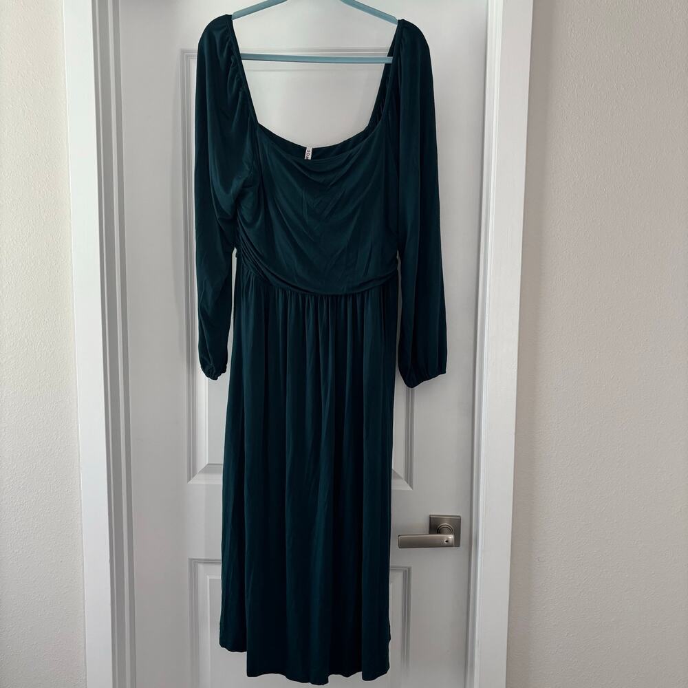 SOMA Teal long sleeve w/ Pockets size XL Basic Closet Staple Lounge Comfort